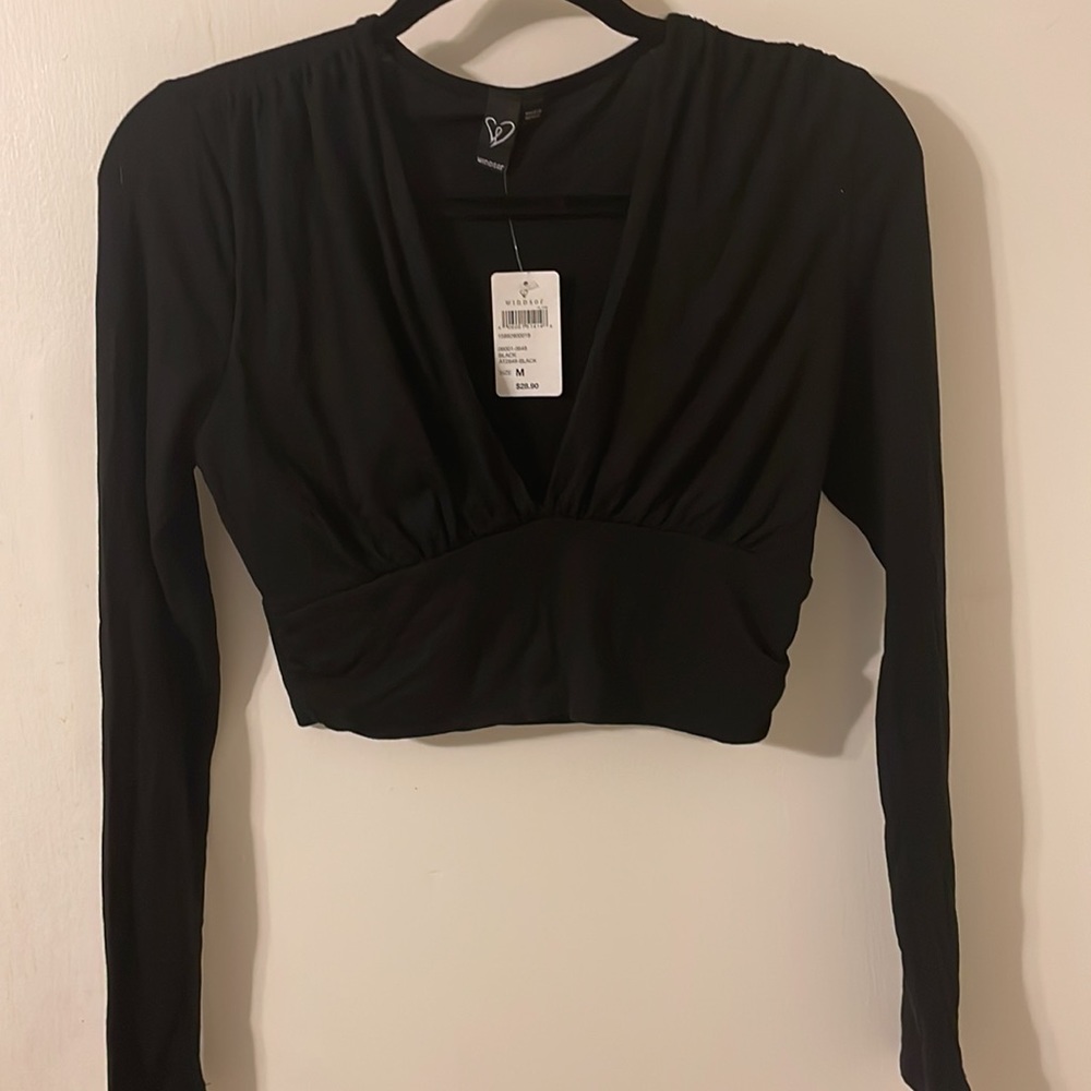 Windsor Long Sleeve Crop Top